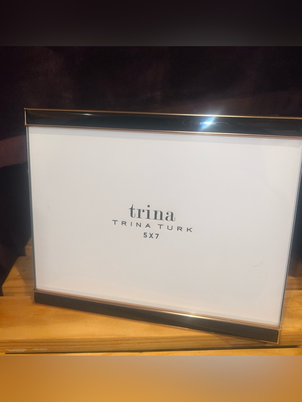 Trina Turk Picture Frame 5 X 7 Black And Gold